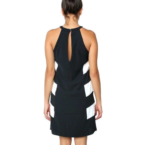 Parker New Parkdale Sleeveless Halter Keyhole Shift Cocktail Dress [XS] - Picture 2 of 13